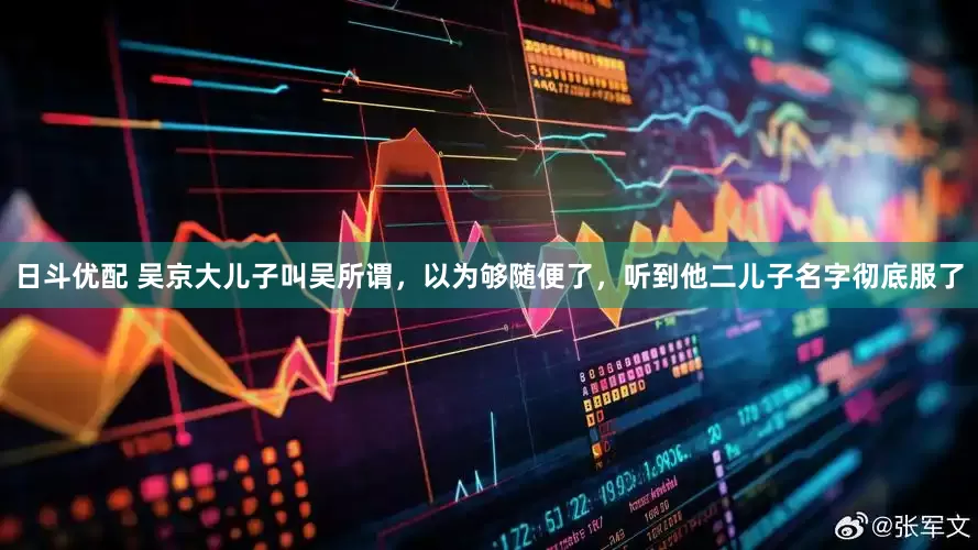 日斗优配 吴京大儿子叫吴所谓，以为够随便了，听到他二儿子名字彻底服了